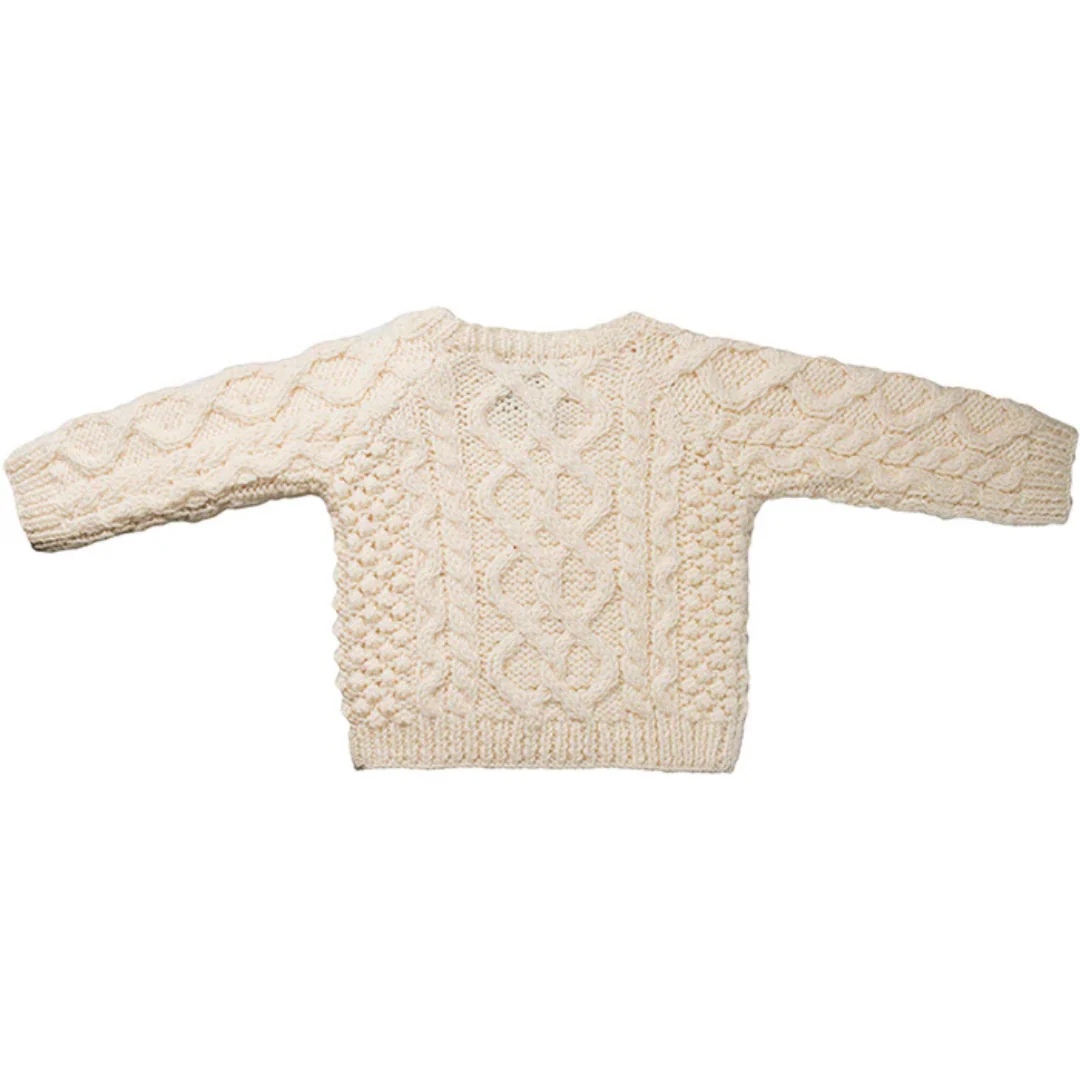 Aran Baby Shepley Button Down Sheep Cardigan - Image 3