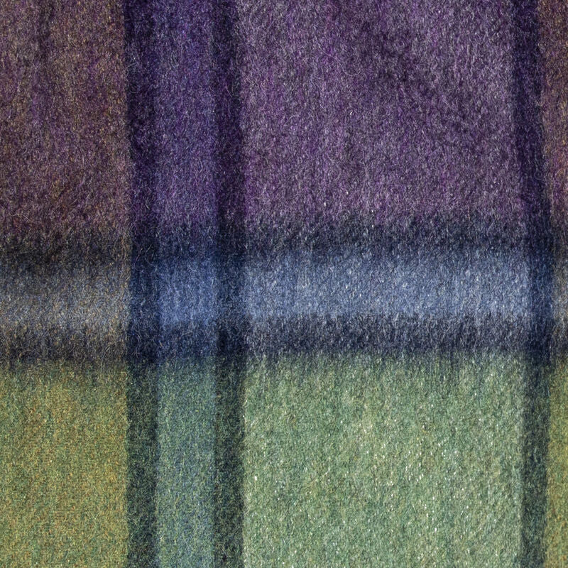 Brushed Wool Check Scarf - Image 3
