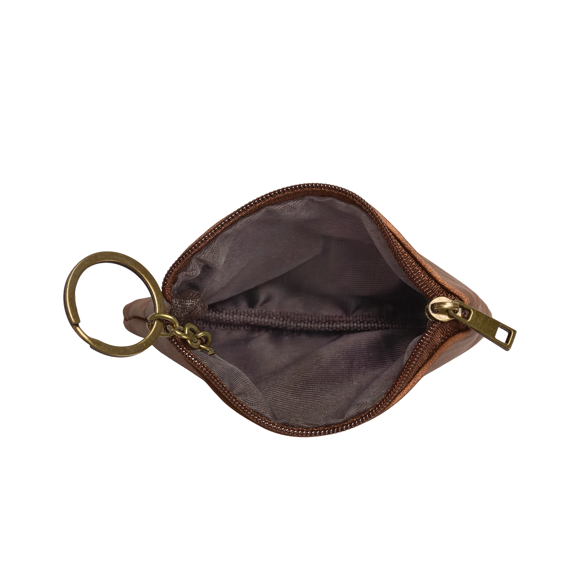 Celtic Crafts Ireland Brown Leather Zip Coin Purse - Image 2