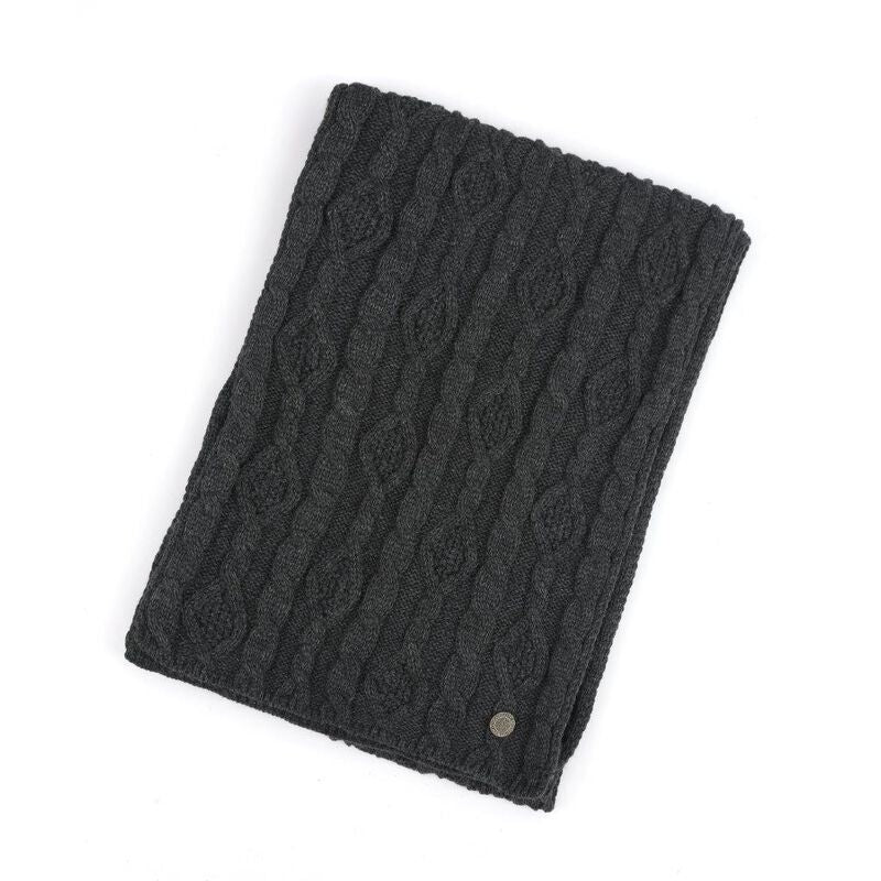 Celtic Weave Scarf Grey
