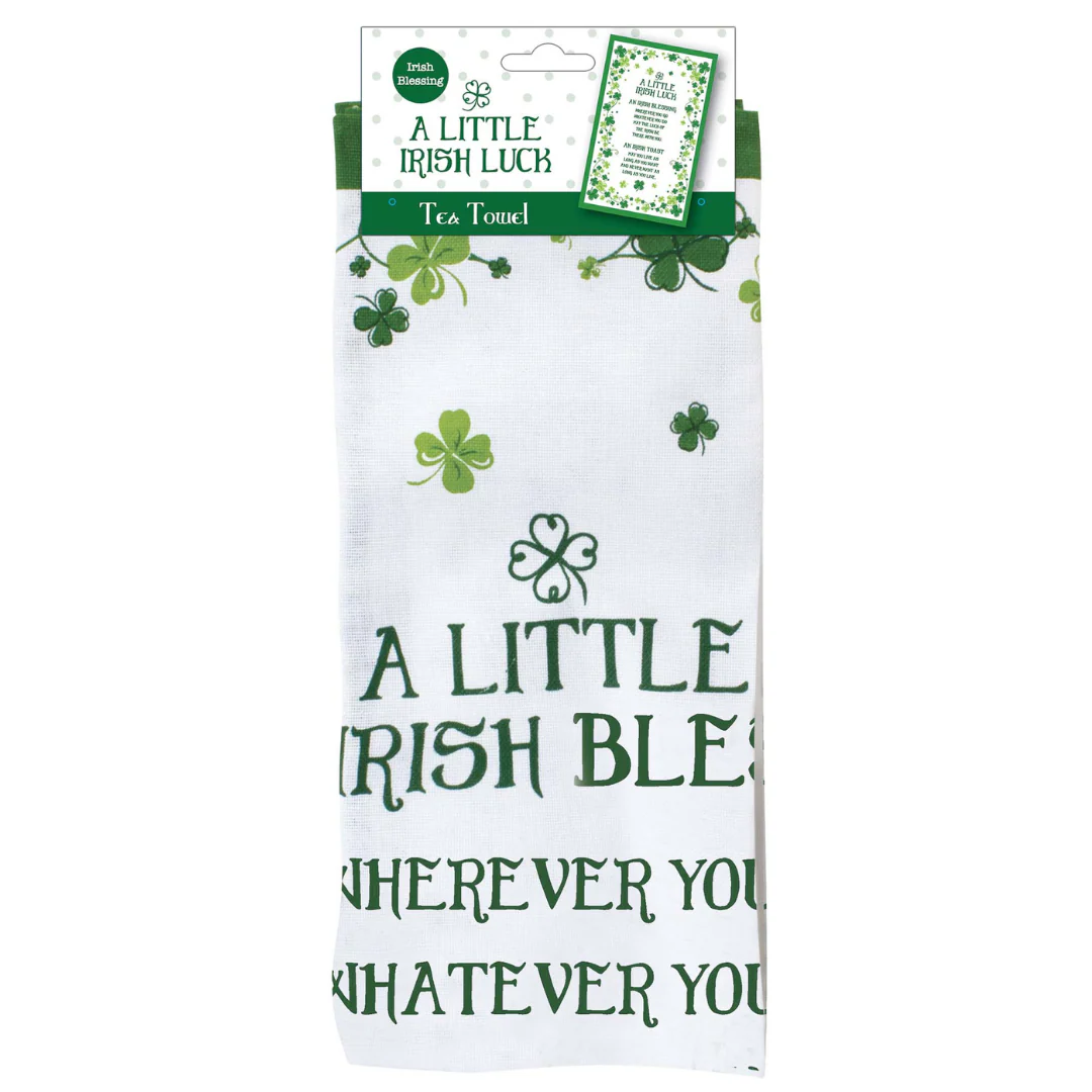 Clover Blessing Single Tea Towel - Image 2