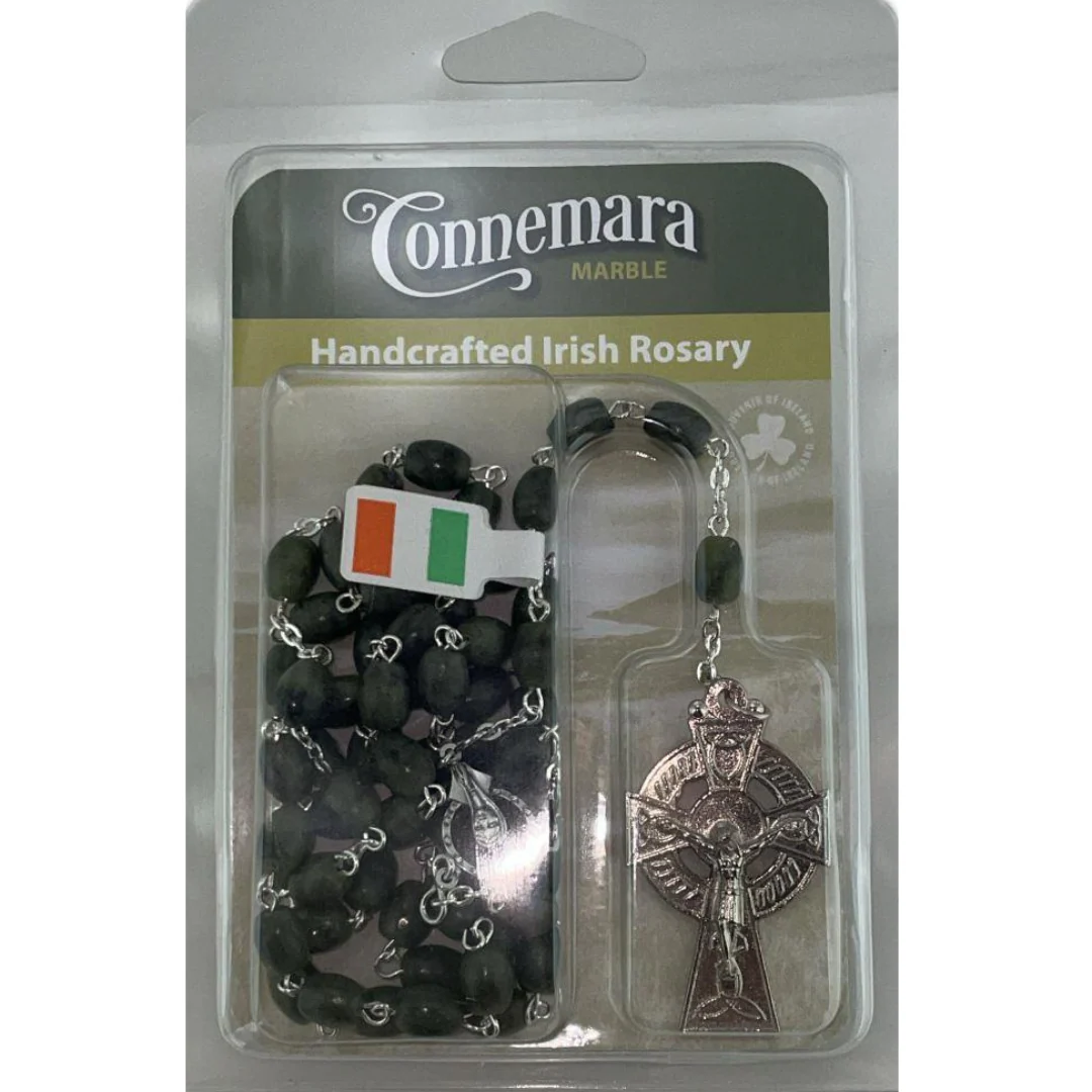 Connemara Marble Rosary In Hanging Pack - Image 2