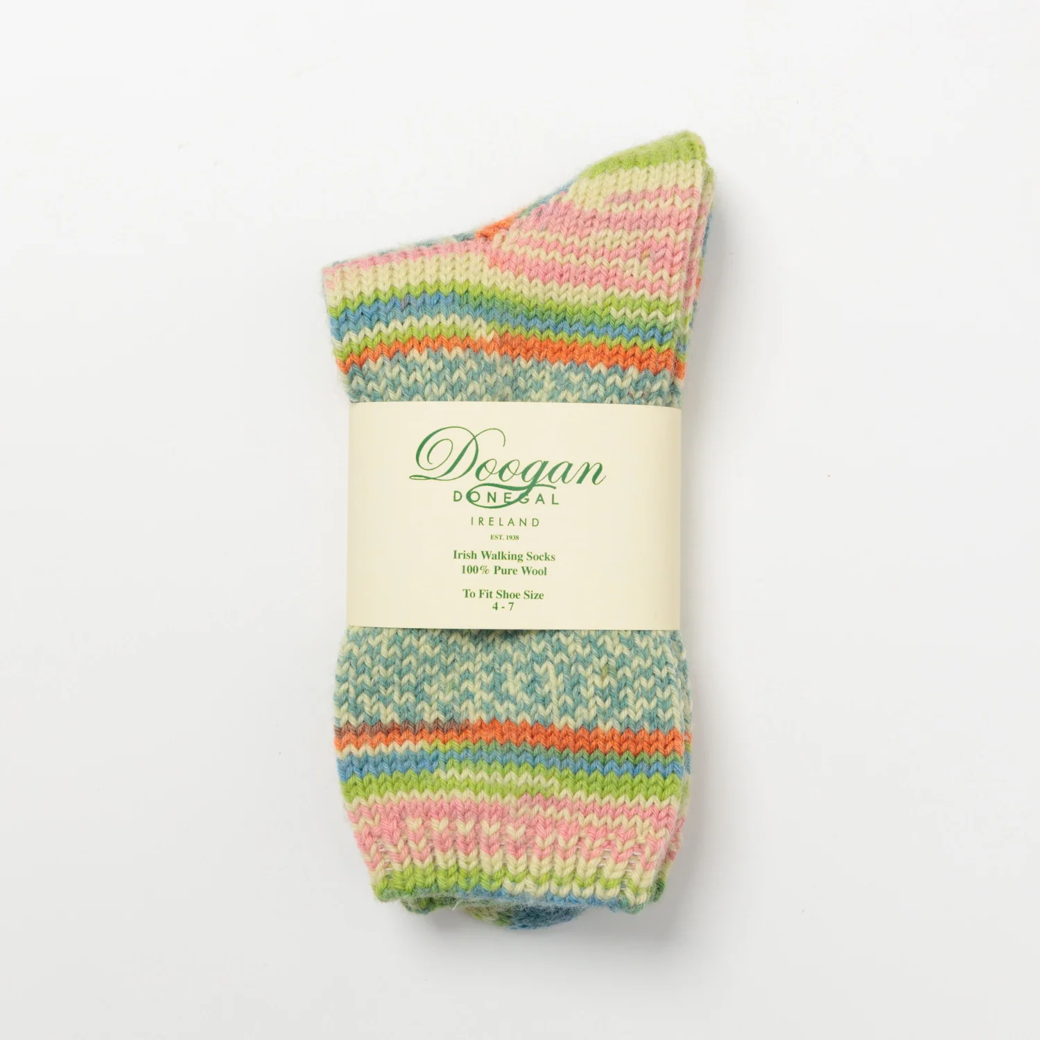 Flecked Green Women's Fair Isle Socks - Image 2