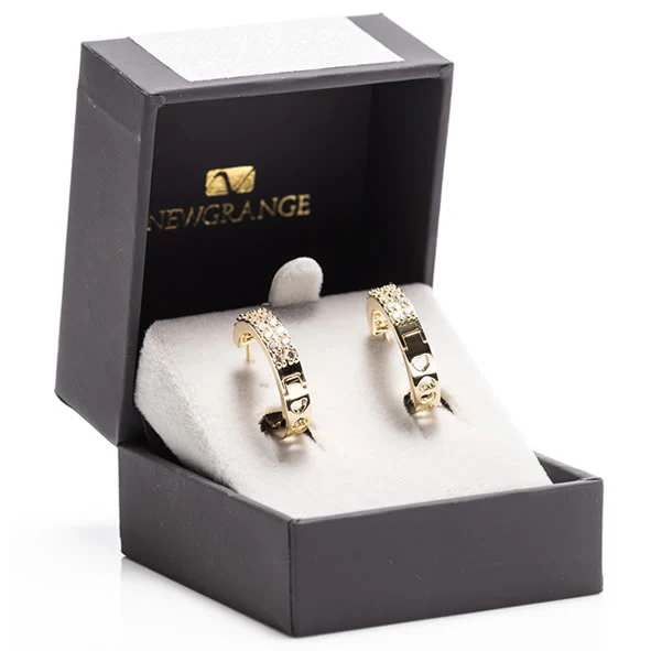 Gold Large Hoop Earrings - Image 2