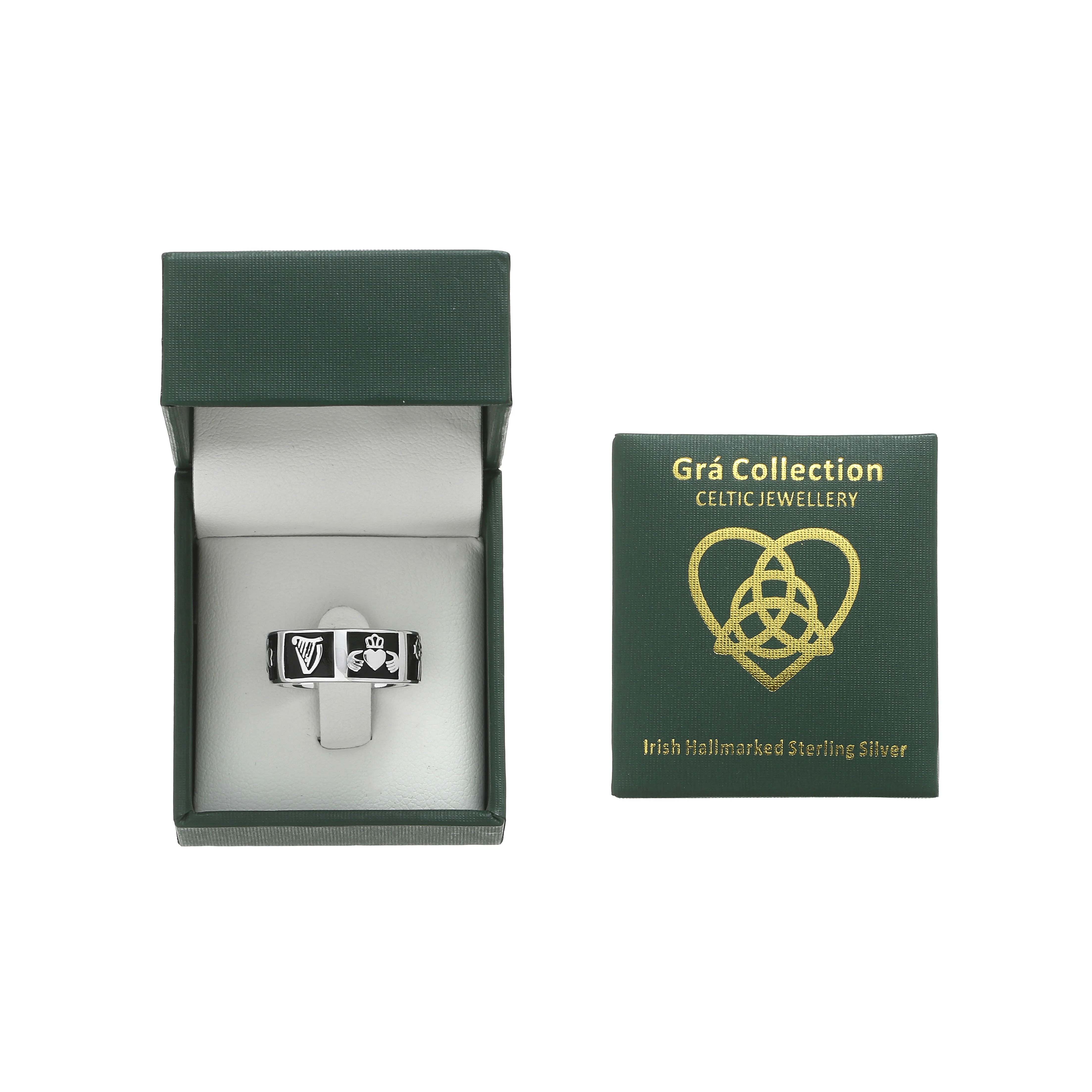 Grá Collection Celtic Band Ring Sterling Silver - Image 3