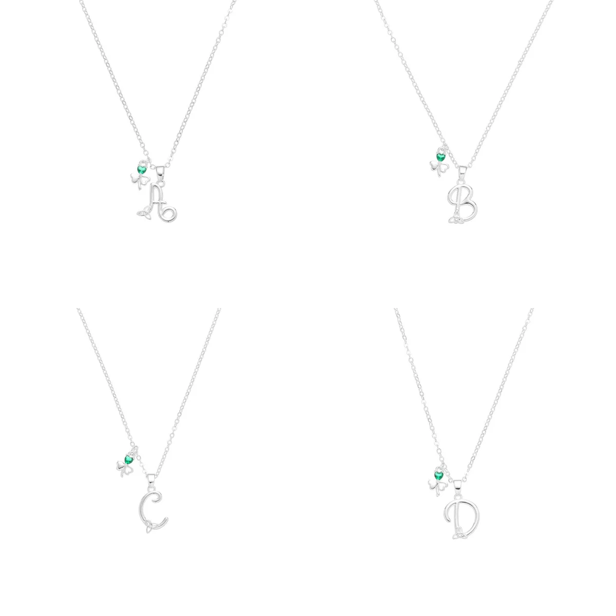 Grá Collection Silver Plated Initial Necklace - Image 3