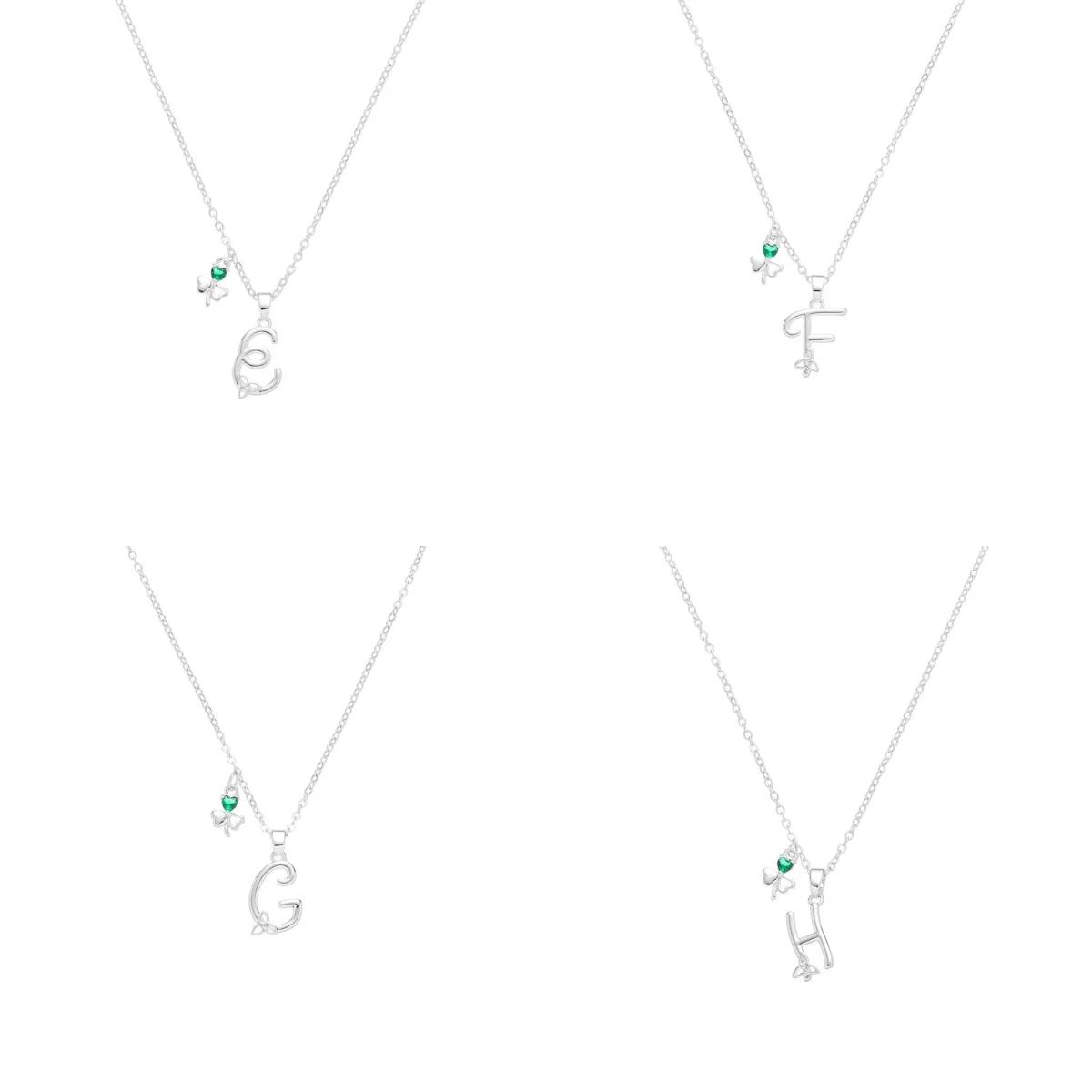 Grá Collection Silver Plated Initial Necklace - Image 4