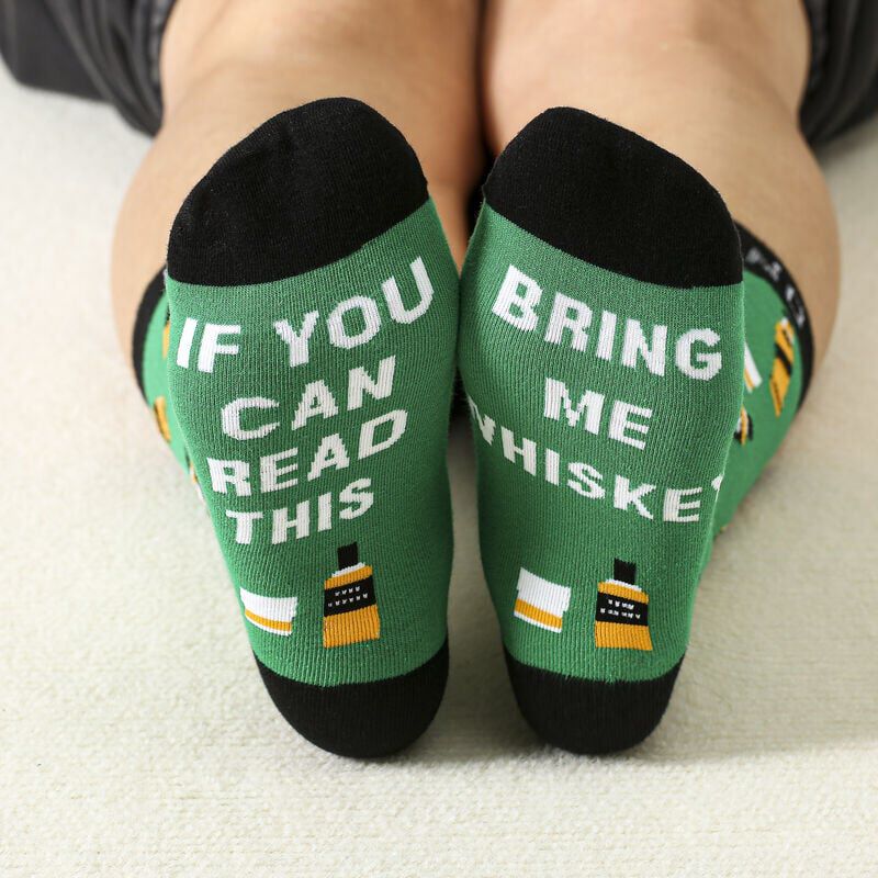 Green Feet Bring Me A Whiskey Socks - Image 2