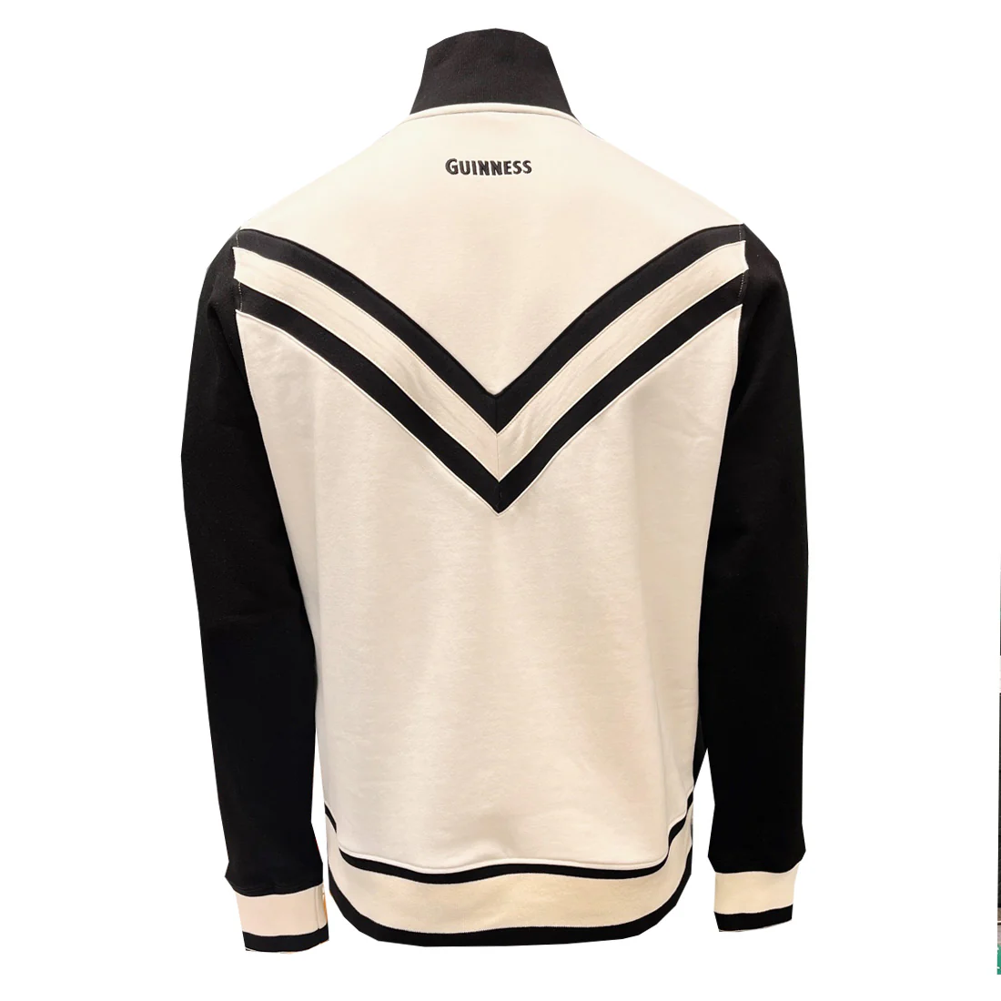 Guinness Cream & Black Smiley Pint 1/4 Zip Top - Image 2