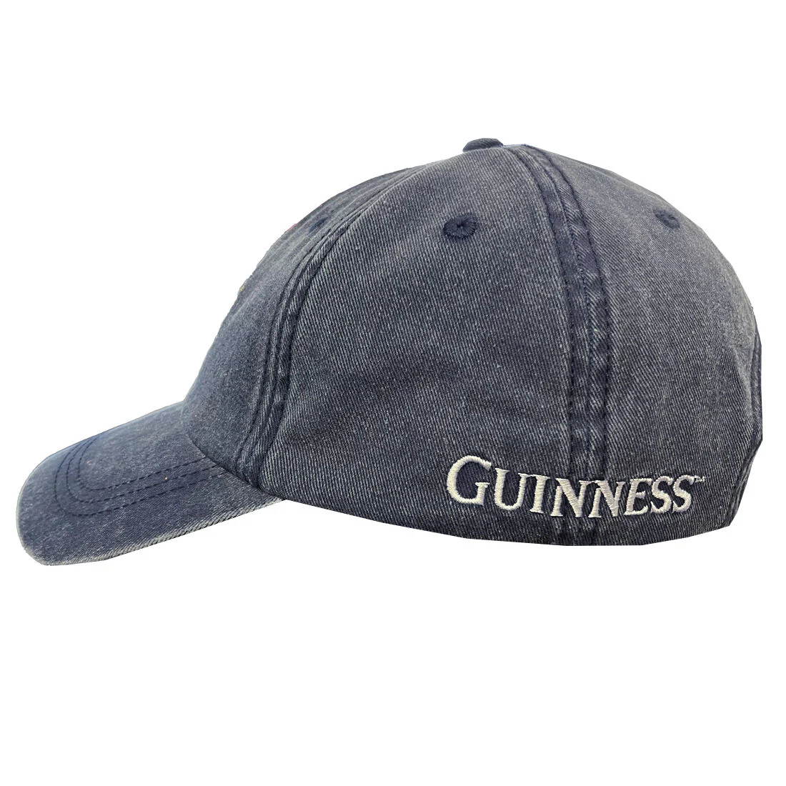 Guinness Harp Washed Baseball Cap Denim - Image 2