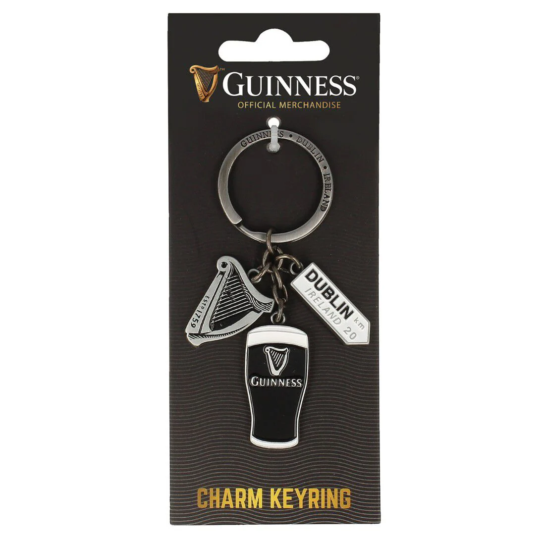 Guinness Multi-charm Keyring
