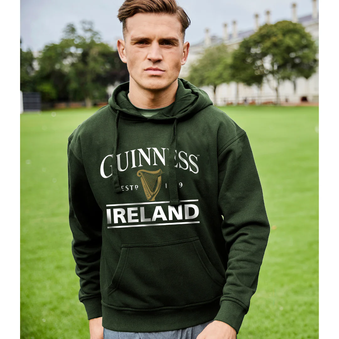 Guinness Pullover Hoodie with Ireland Print - Image 2