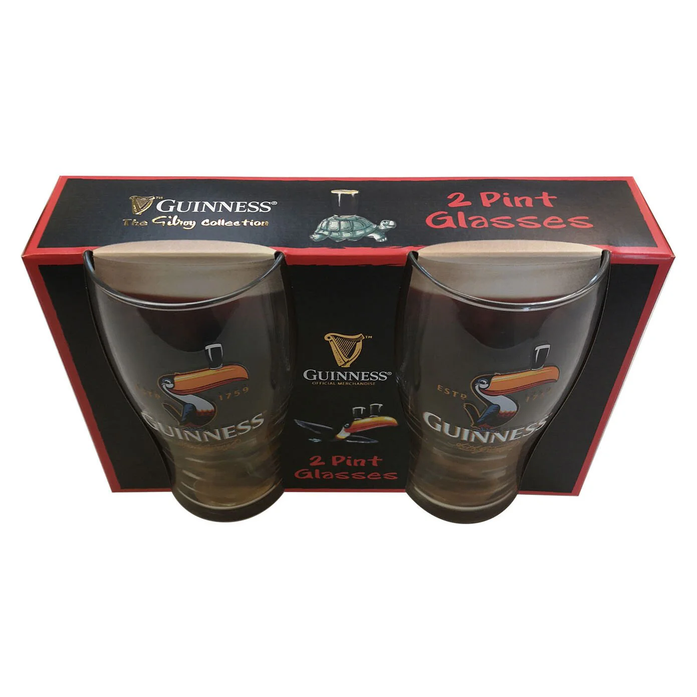 Guinness Toucan Design Two Pack Pint Glasses - Image 6