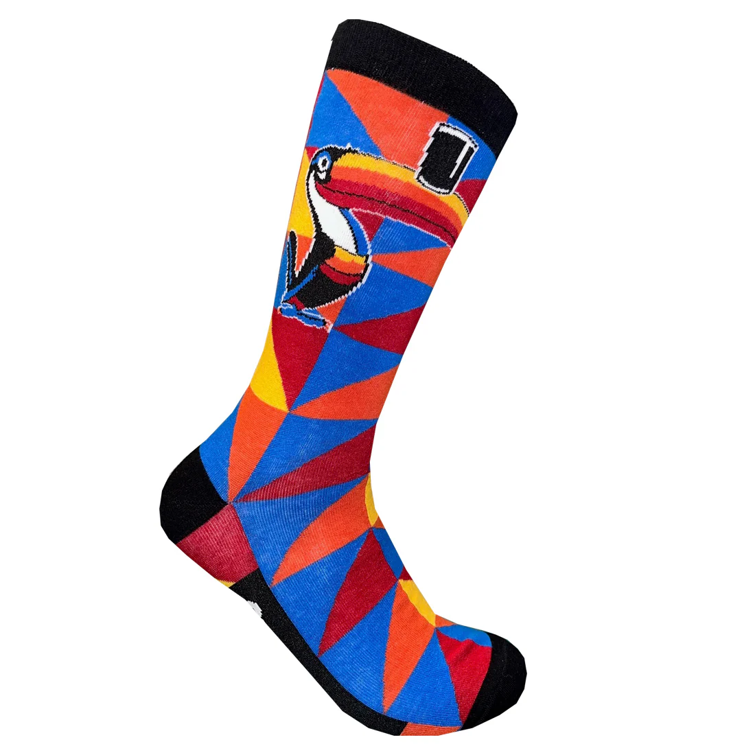 Guinness Toucan Multi-Coloured Geometric Sock