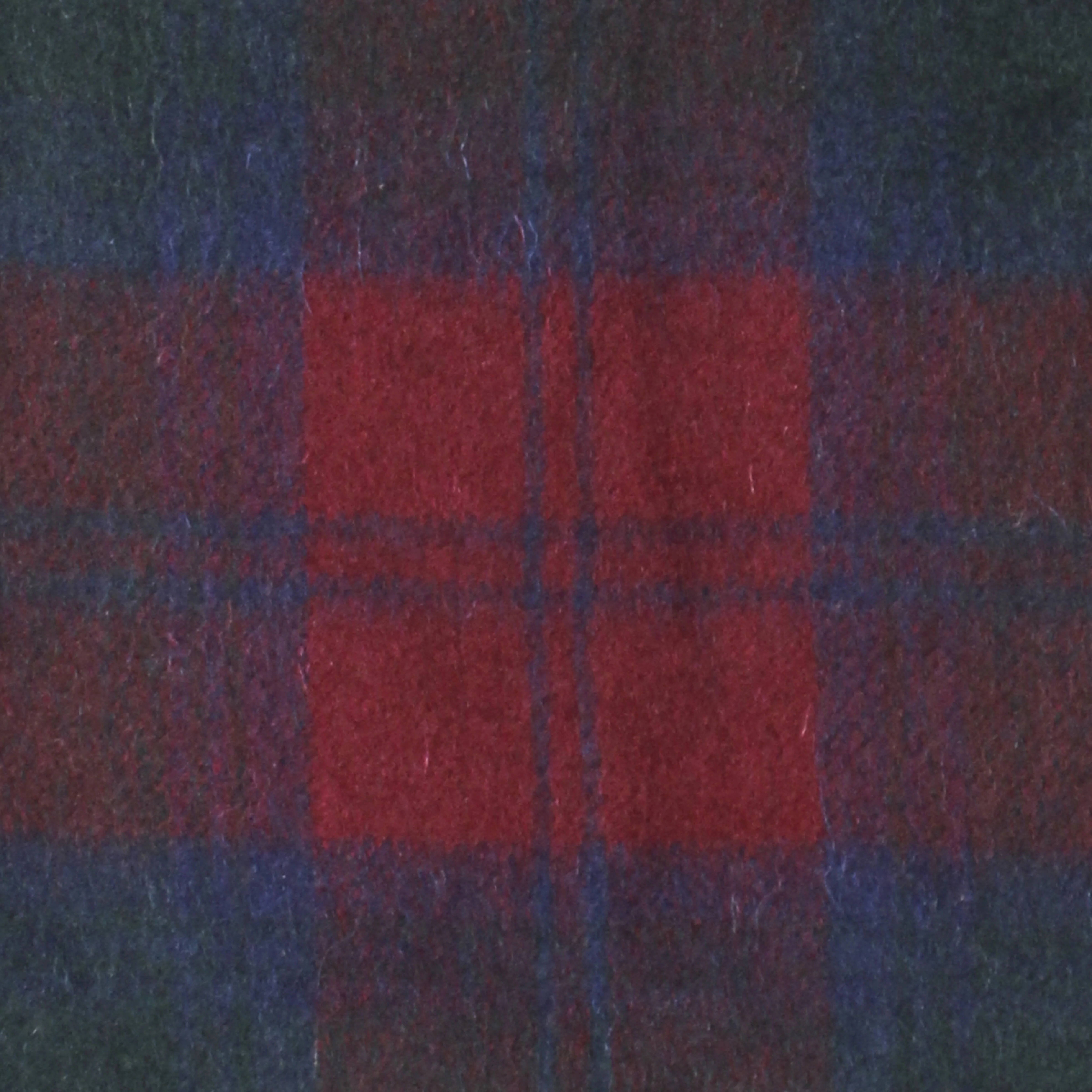 Heritage Traditions Wool Scarf With Burgundy Red And Blue Tartan Design - Image 2