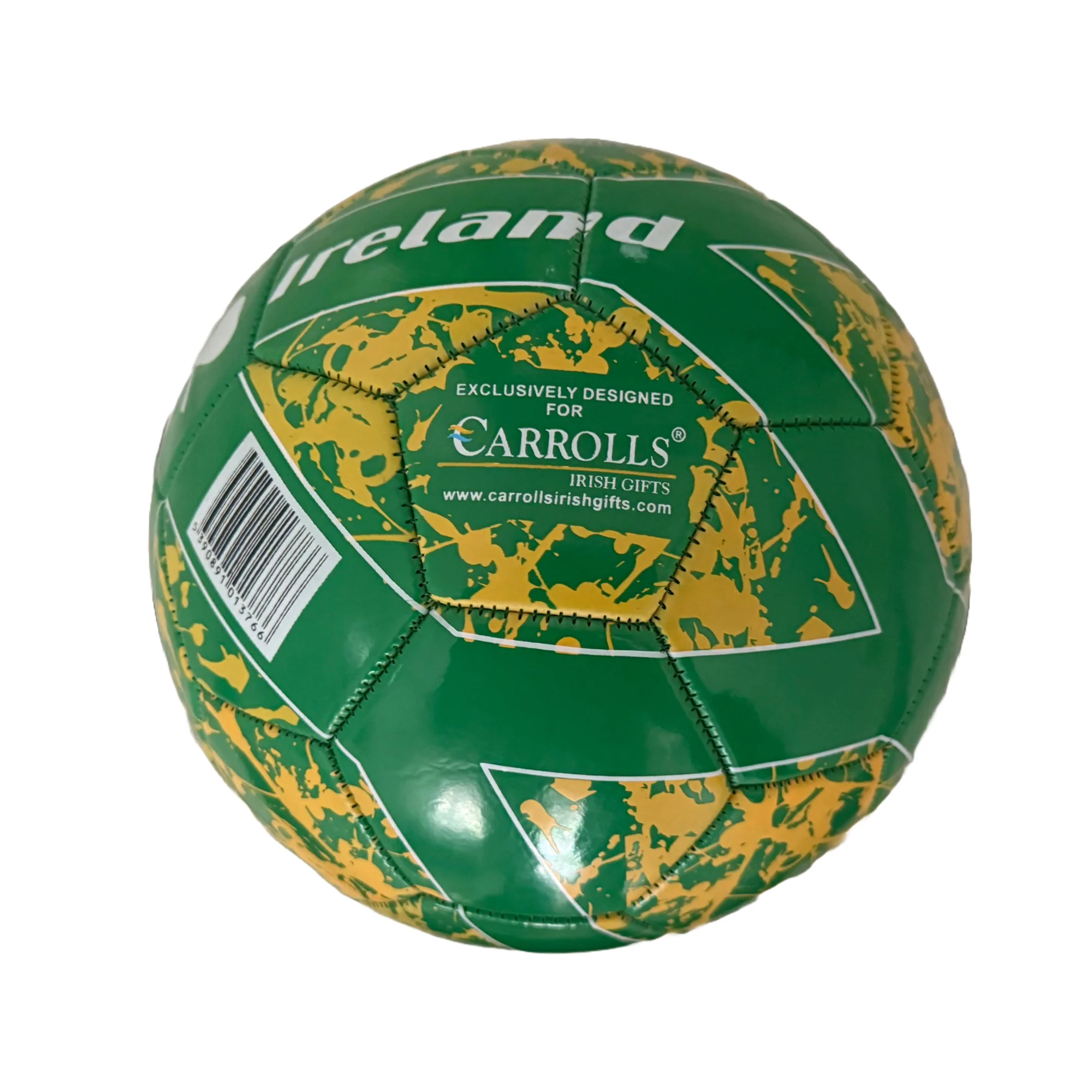 Ireland Designed Soccer Ball With White Shamrock Design Size 5 - Image 3