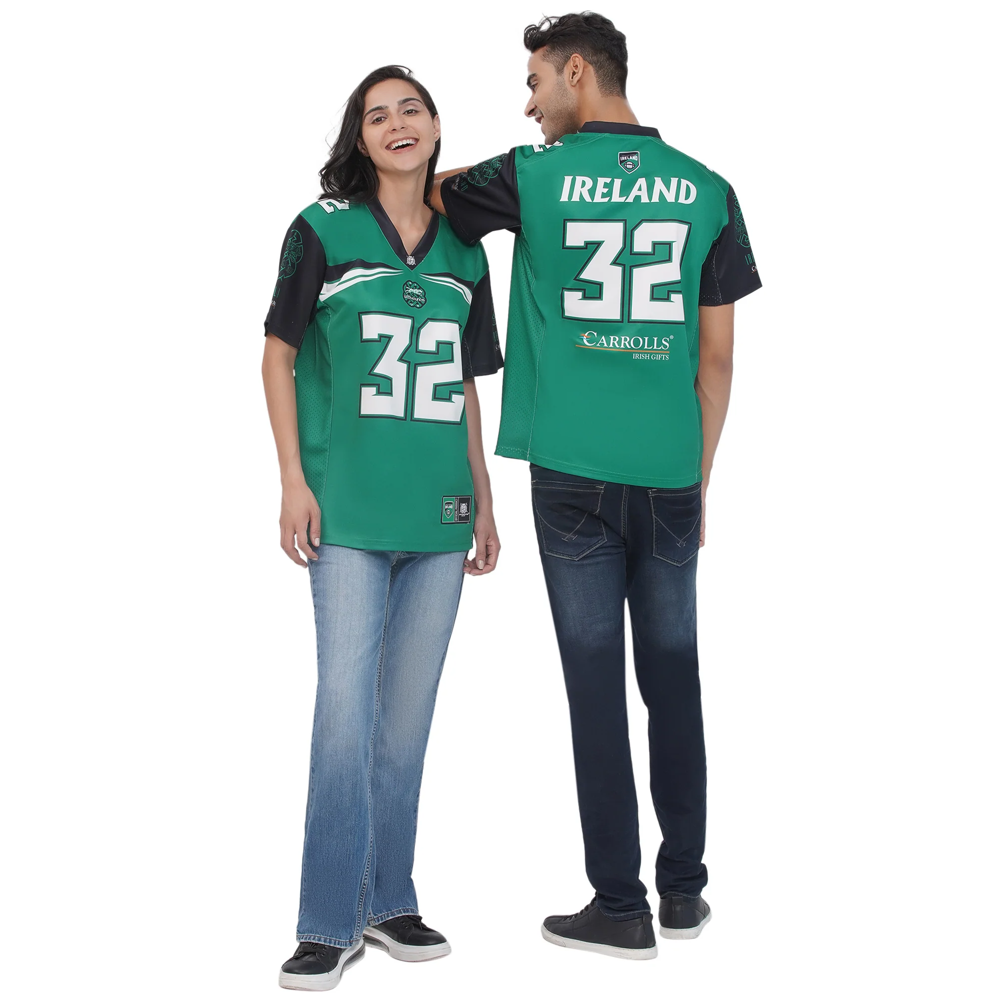Ireland Official American Football Green Jersey - Image 2