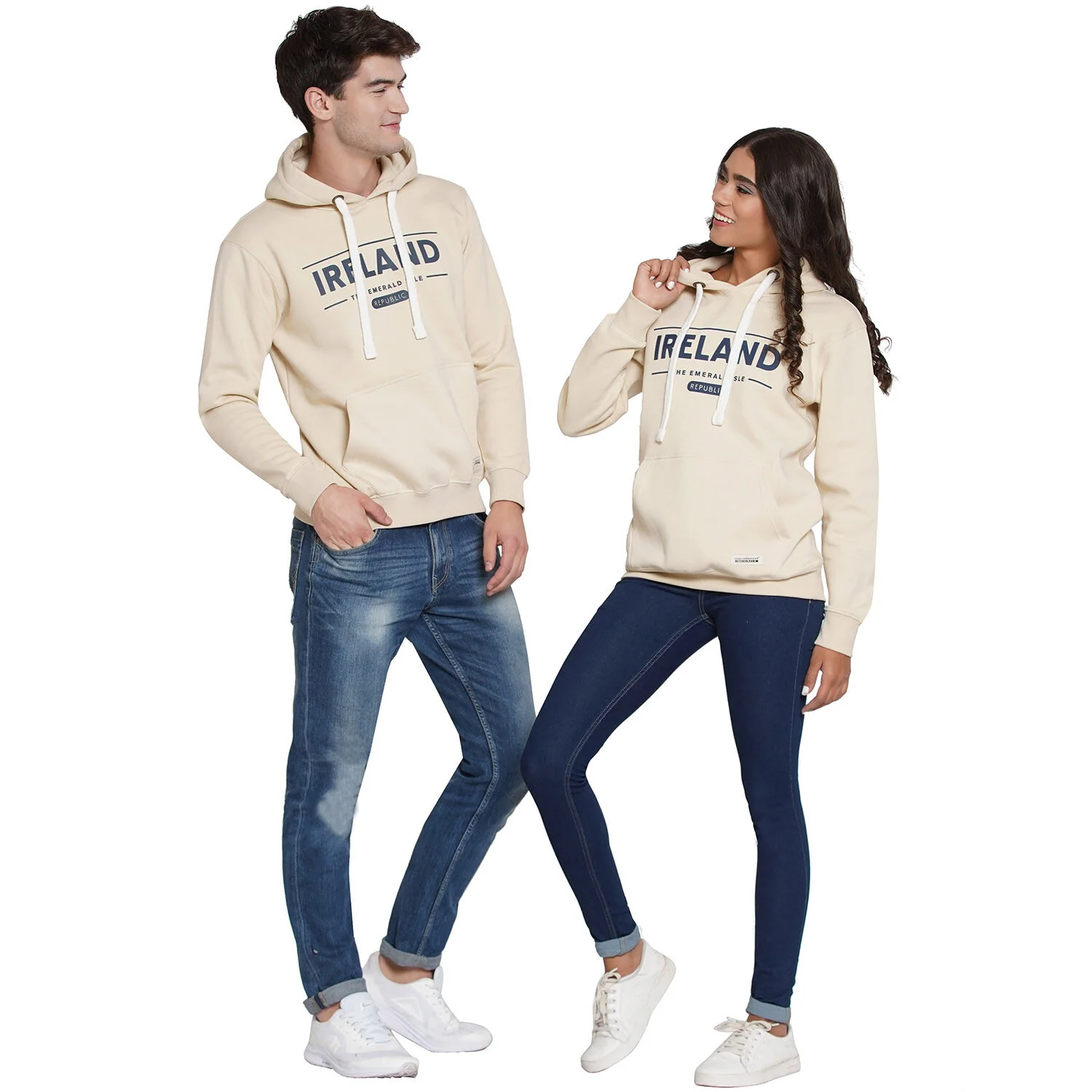 Ireland Republic Logo Unisex Hood Beige