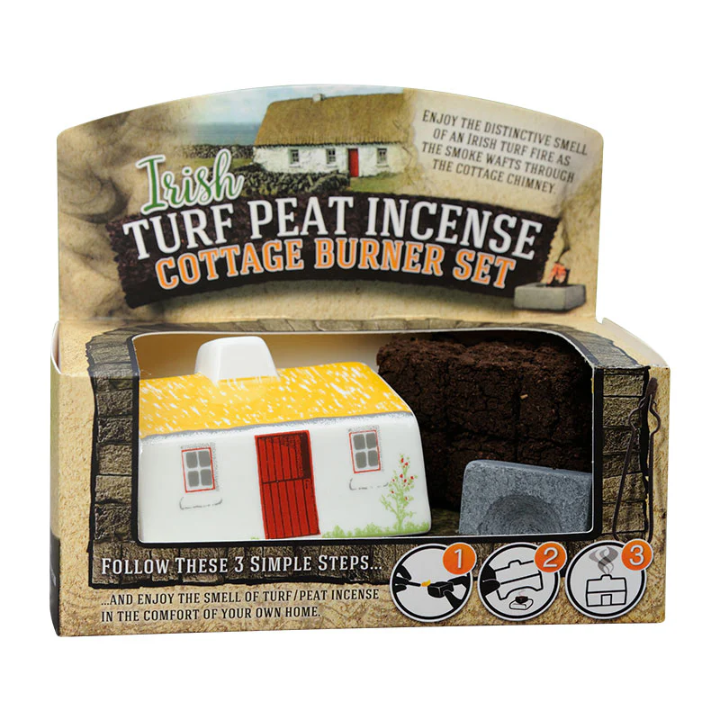 Irish Cottage Peat Incense Burner Set - Image 2