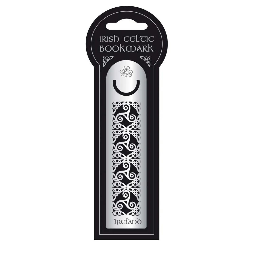 Irish Metal Bookmark With Celtic Knotwork Ireland & Spiral Design