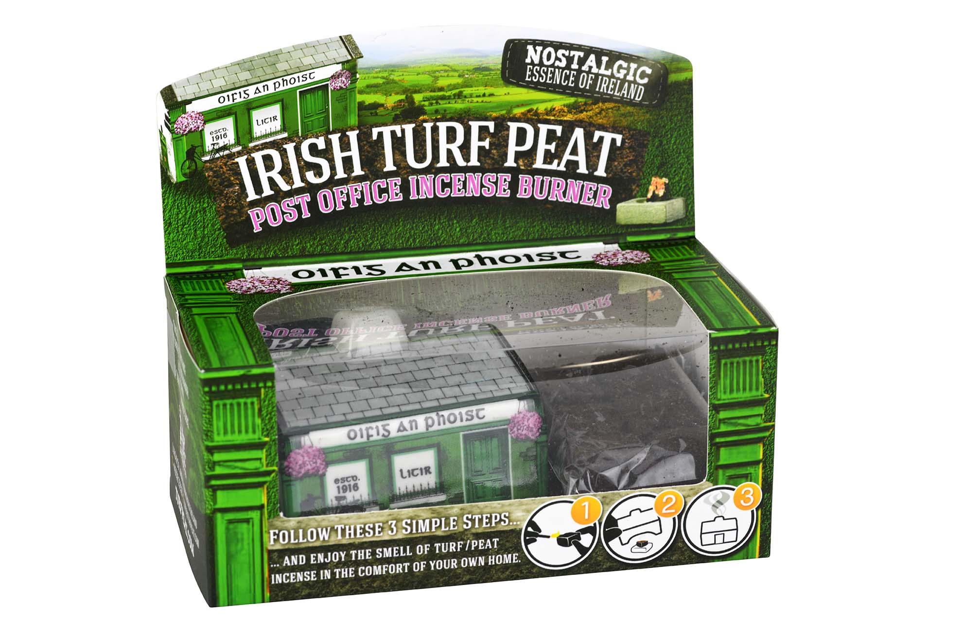 Irish Post Office Peat Incense Burner Set - Image 2