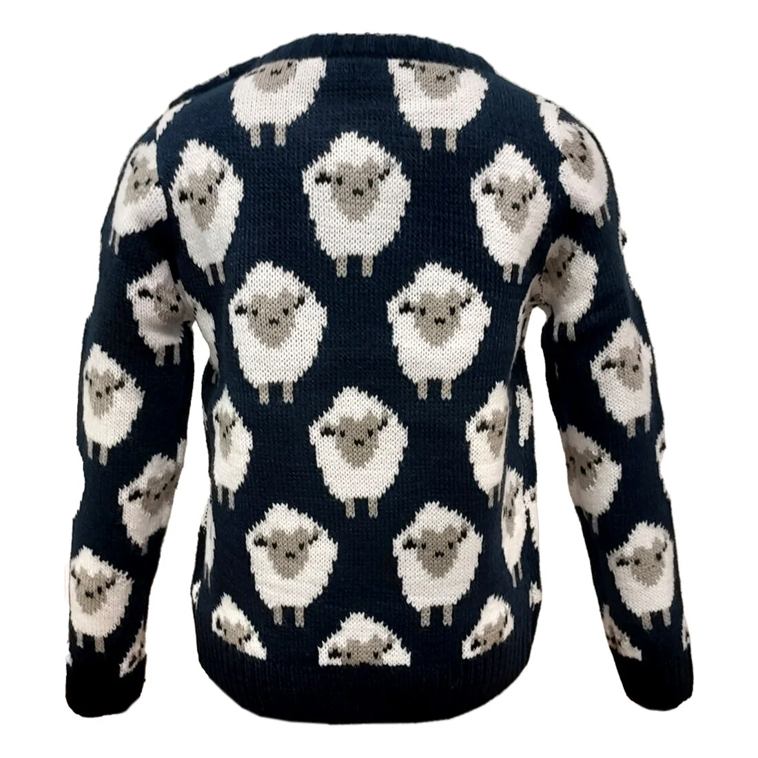 Kids All Over Sheep Pattern Jumper Navy - Image 4