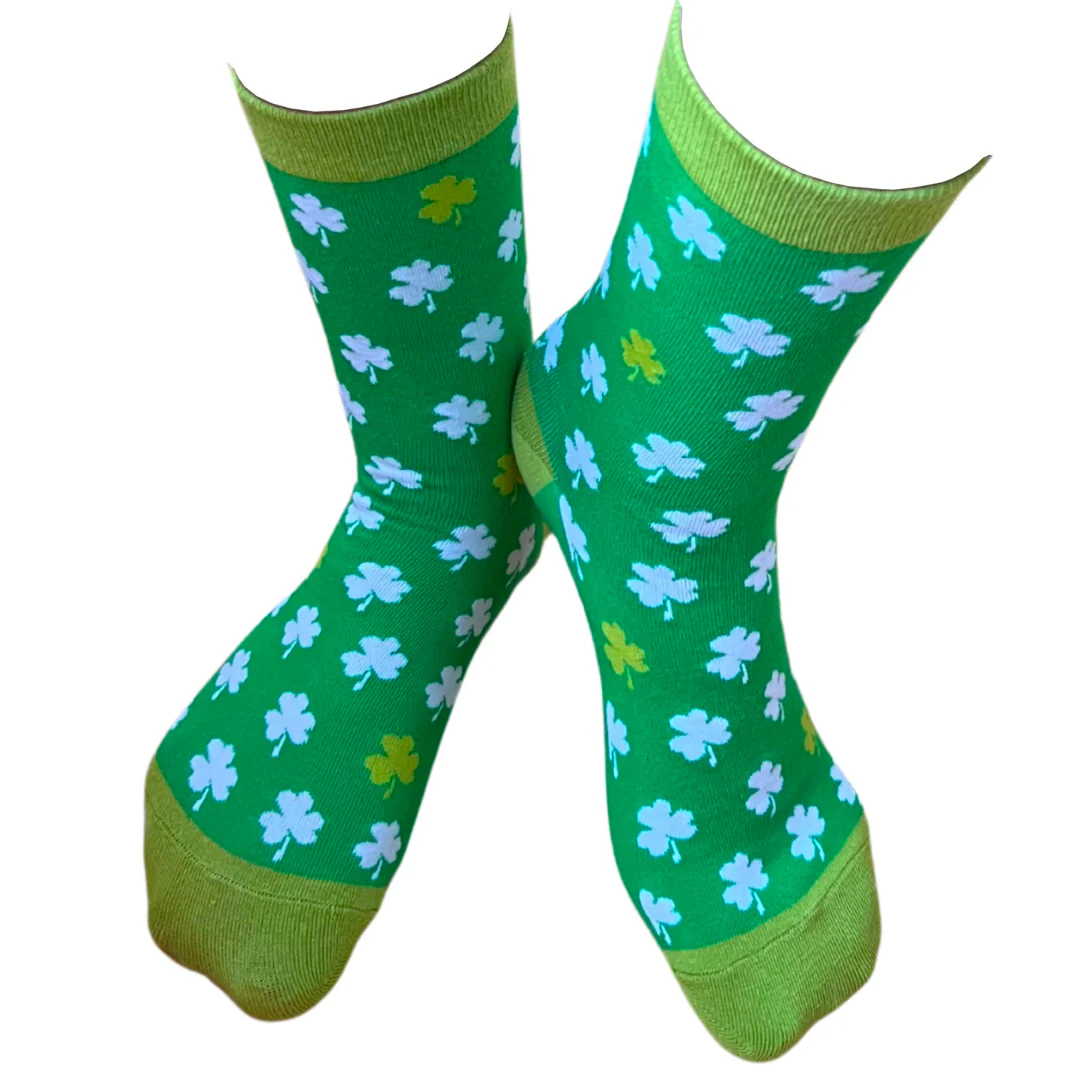 Kids Multi Coloured Set Of 3 Shamrock Socks - Image 2