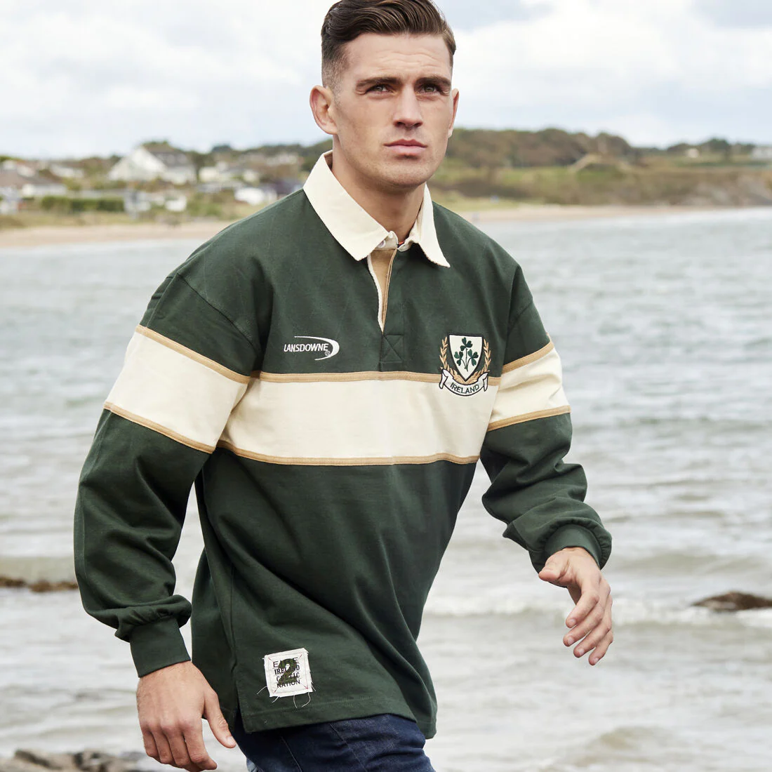 Lansdowne Ireland Striped Long Sleeve Rugby Shirt - Image 2