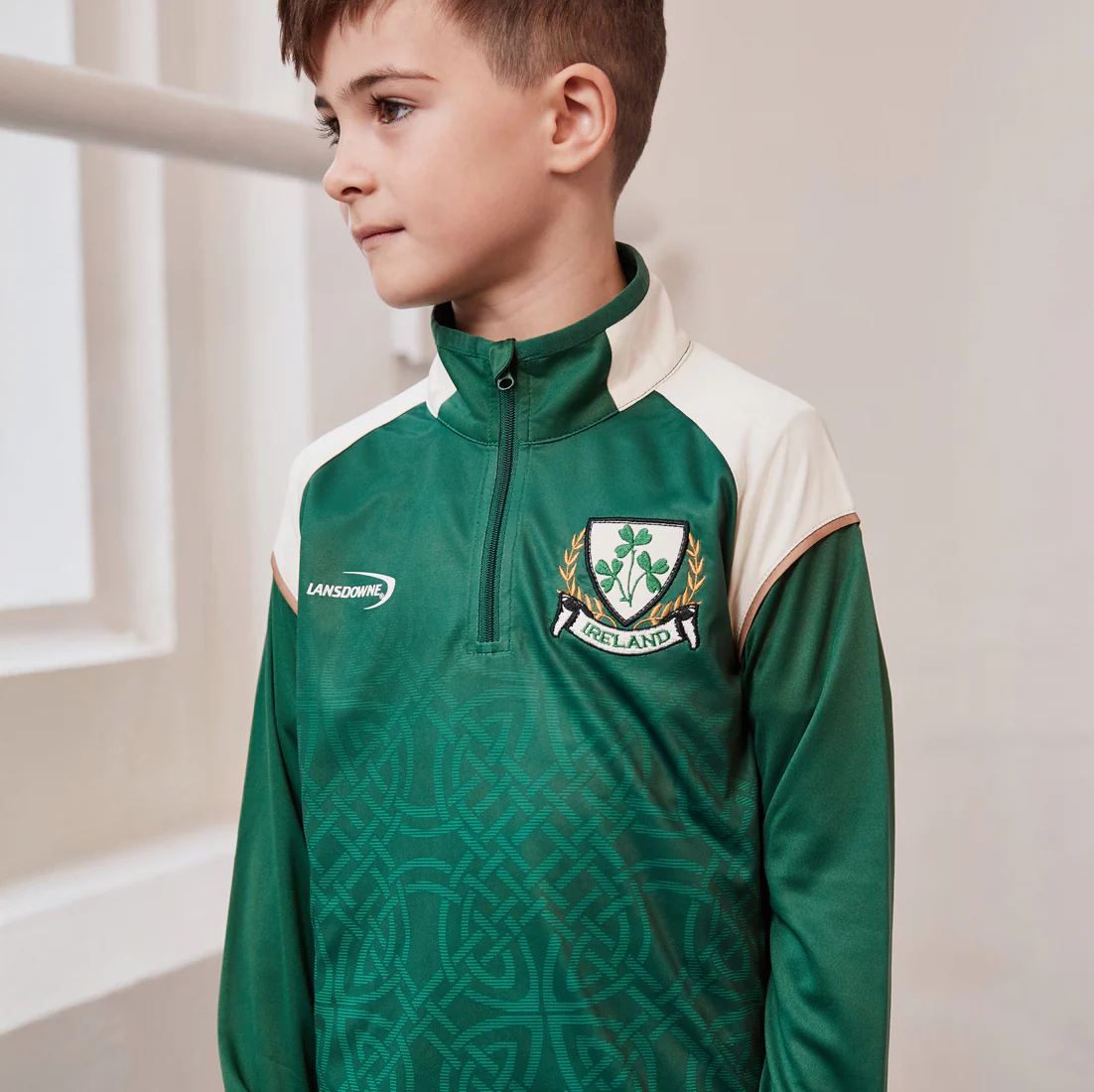 Lansdowne Kids Ireland Celtic 1/4 Zip Top - Image 2