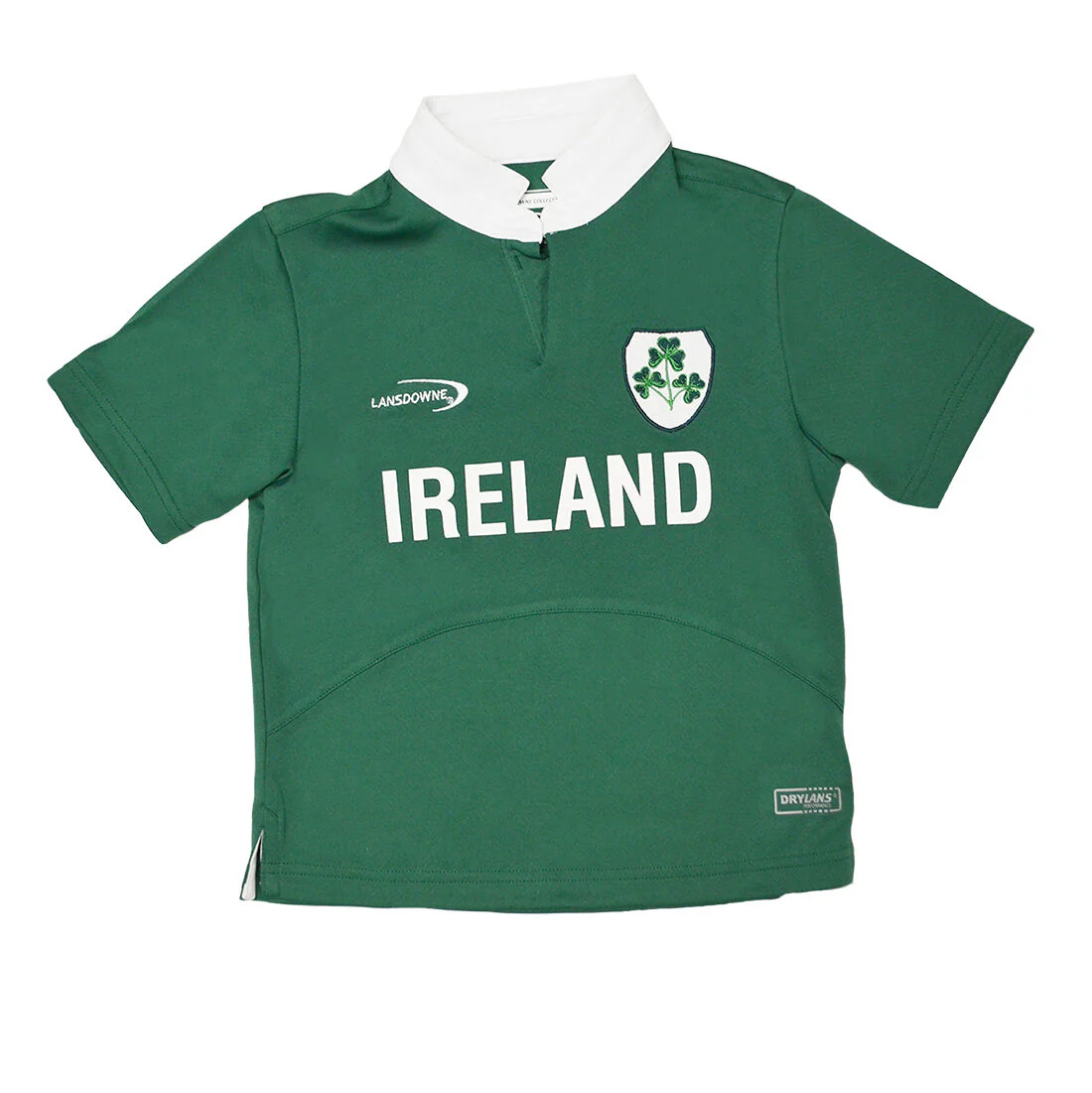 Lansdowne Kids Ireland Shamrock Crest Design Rugby Shirt