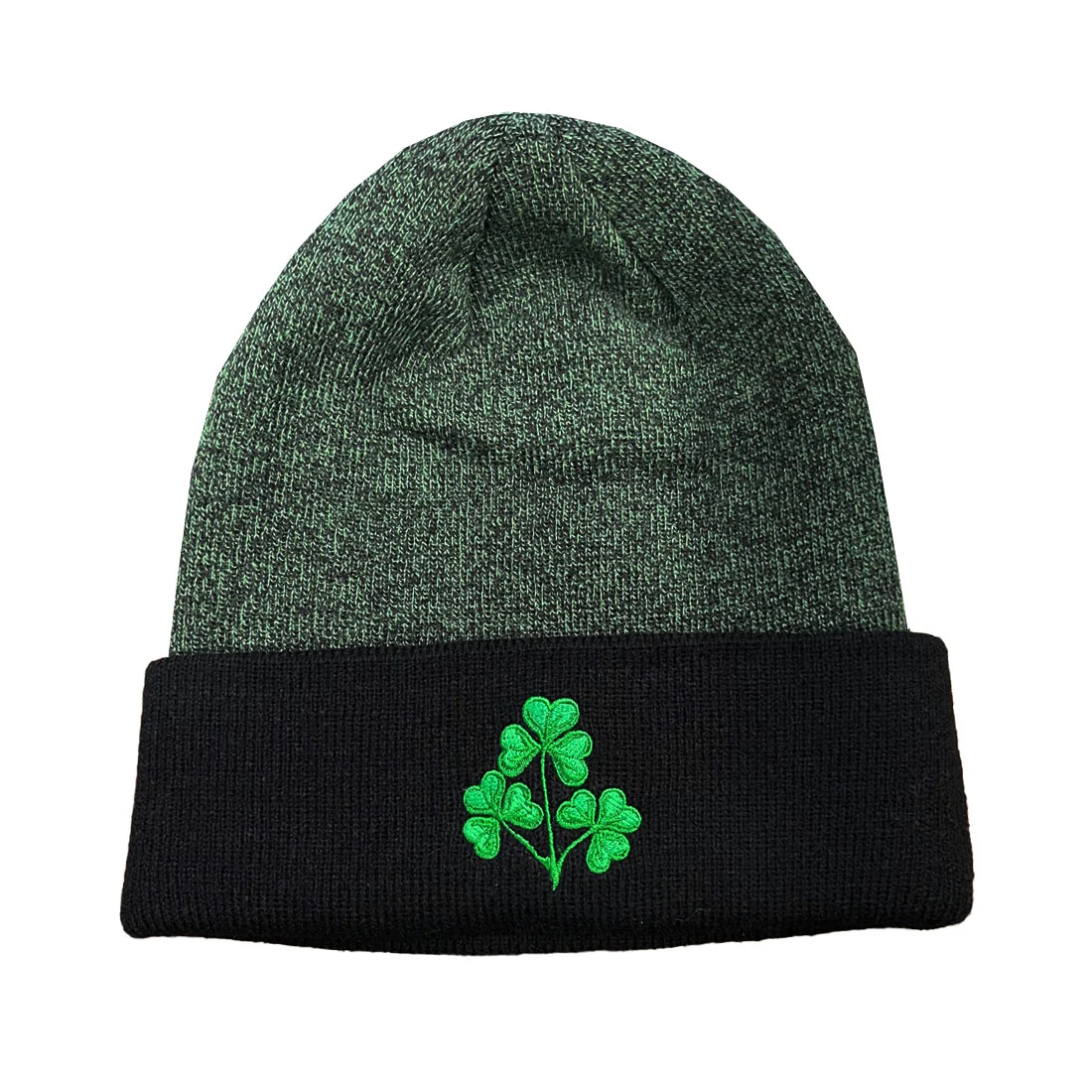 Lansdowne Shamrock Turned Up Knitted Hat