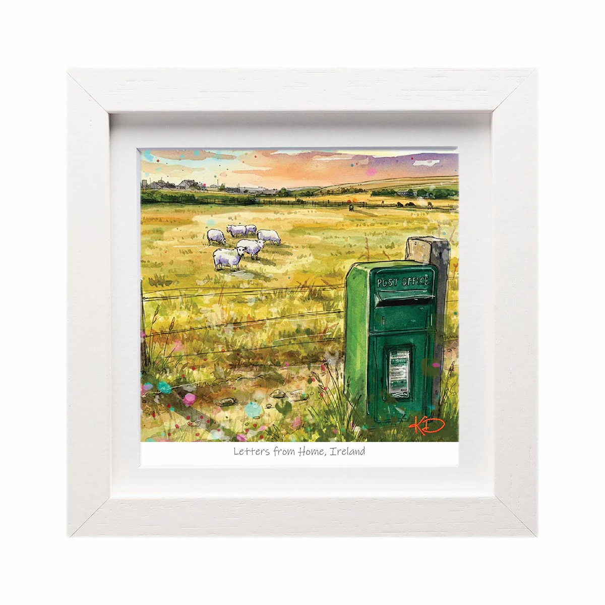Letters From Home Ireland 6x6 Framed Print