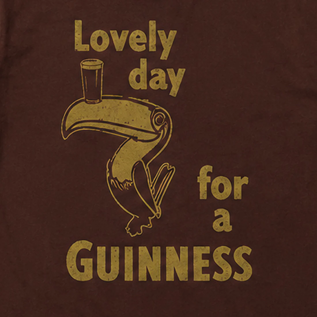 Lovely Day for a Guinness Brown T-Shirt - Image 3