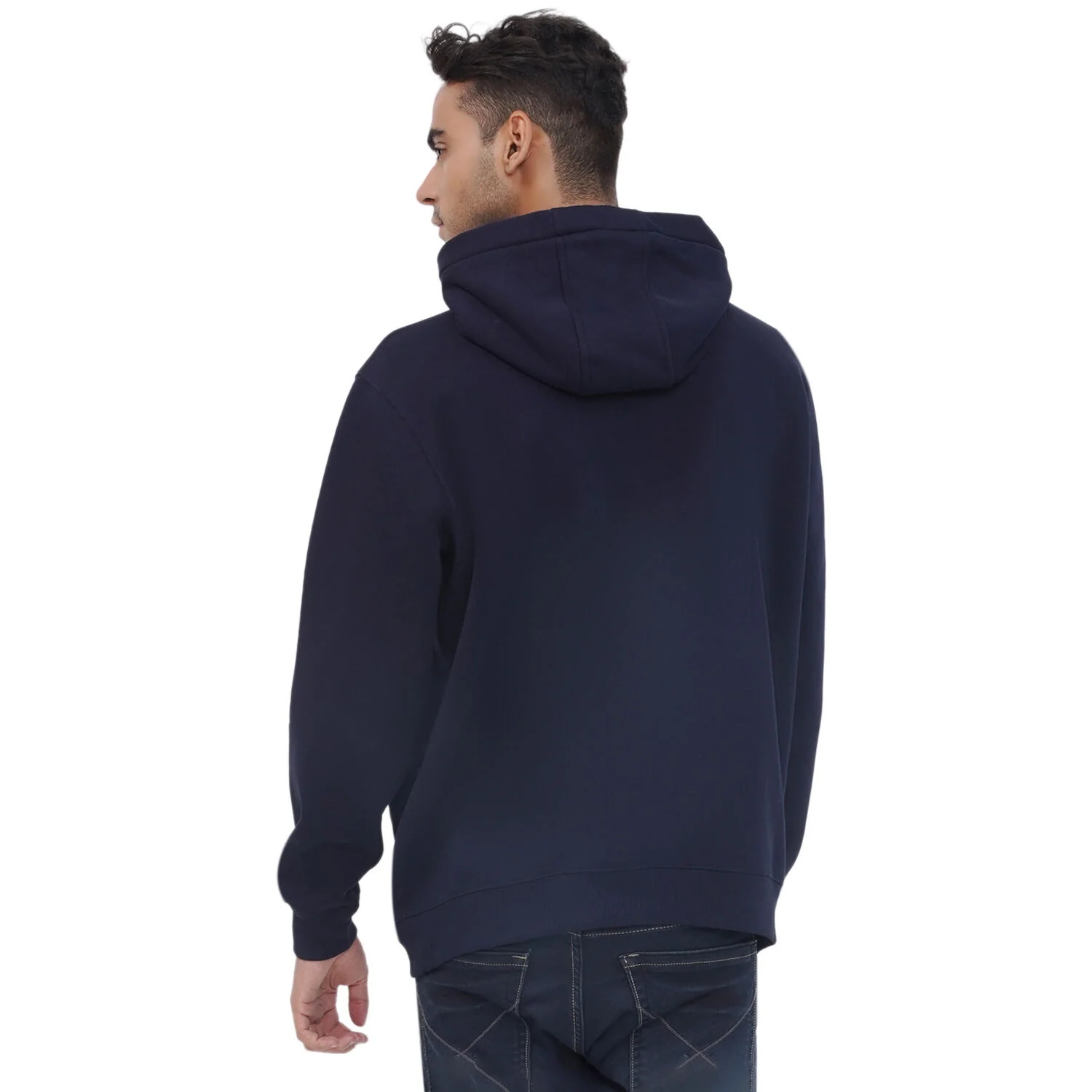 Mens Ireland Stamps Navy Blue Hoodie - Image 4