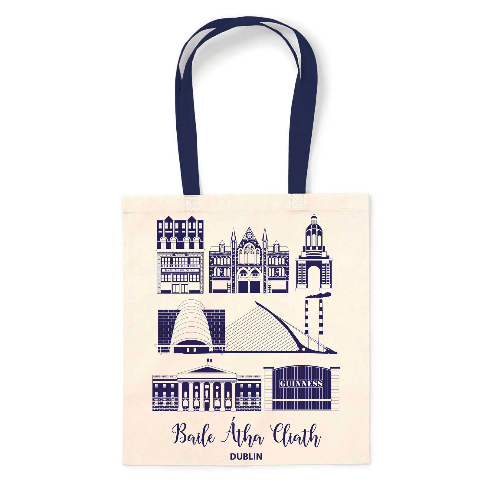Prints Of Ireland Dublin Landmarks Tote Bag