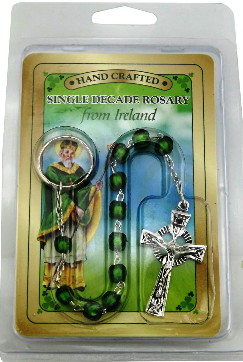 Pumpkin Shaped Single Decade Rosary Beads - Image 2