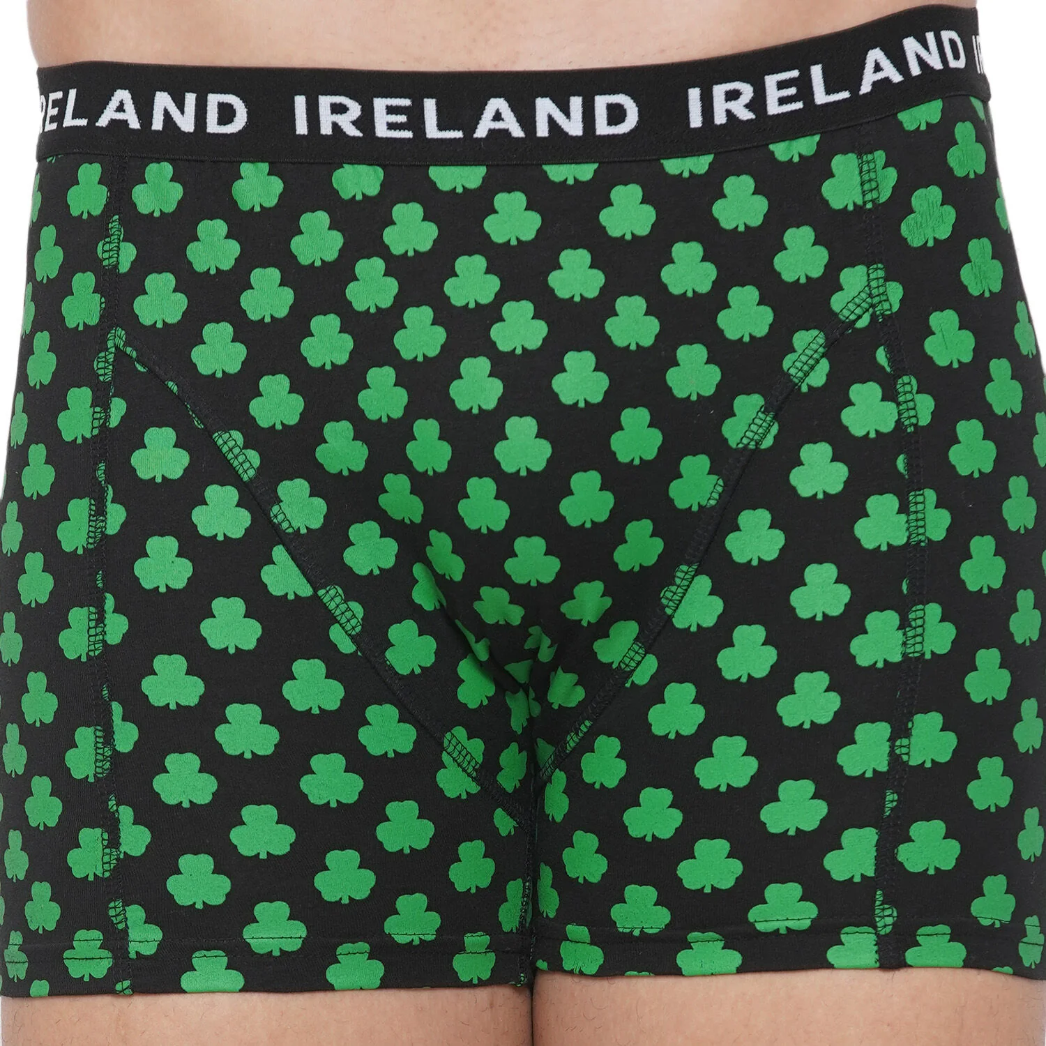 Shamrock Black Mens Boxers - Image 2
