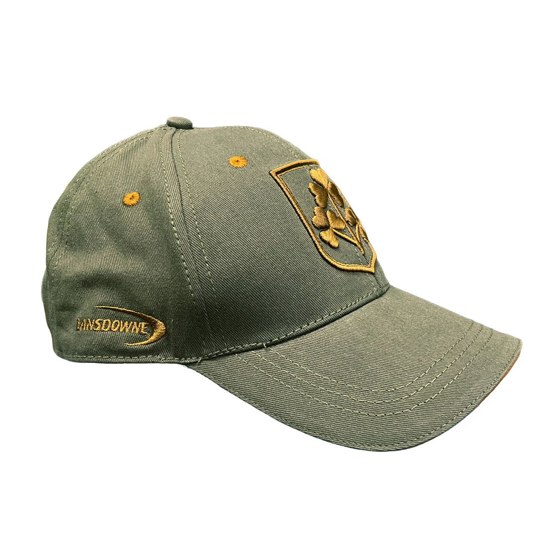 Shamrock Crest Khaki Baseball Cap - Image 2