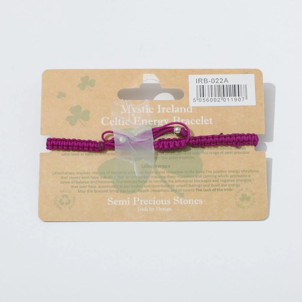 Shamrock Semi Precious Amethyst Bracelet - Image 3