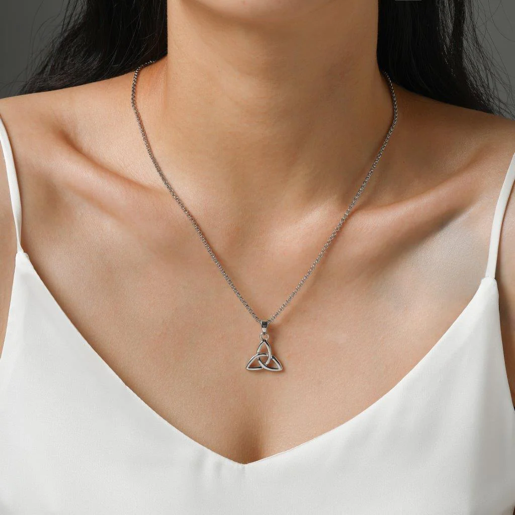 Silver Plated Trinity Knot Pendant - Image 2