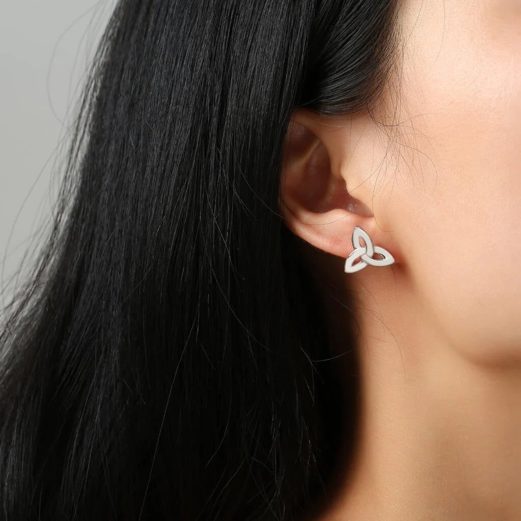 Silver Sterling Trinity Earrings - Image 2