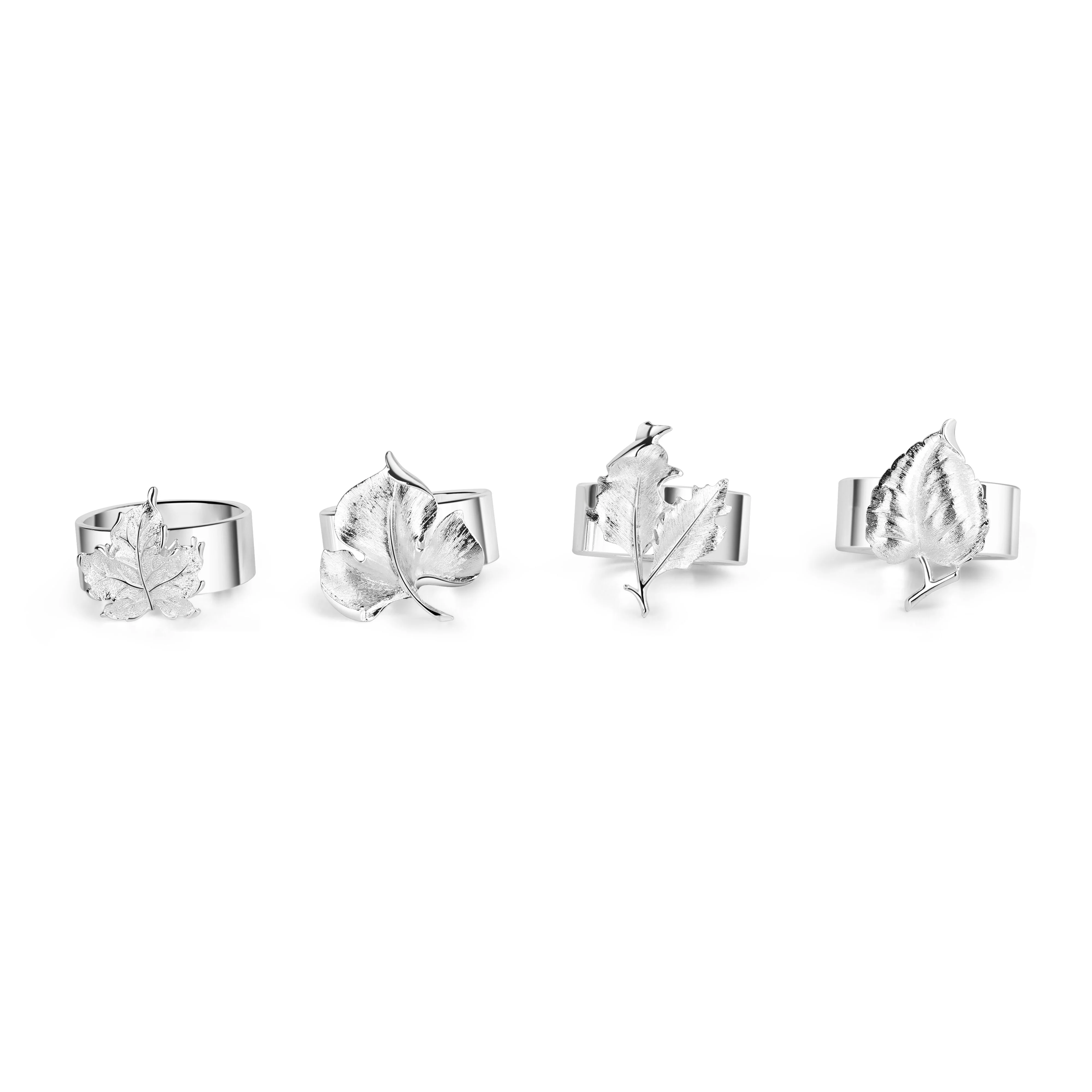 Silverplate Leaf Napkin Ring - Image 3