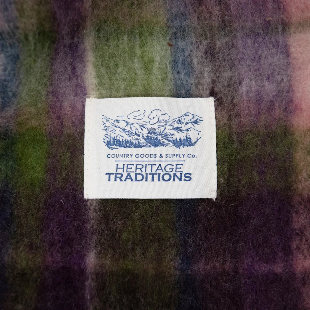 Soft Touch Herringbone Heather Blanket Scarf - Image 3