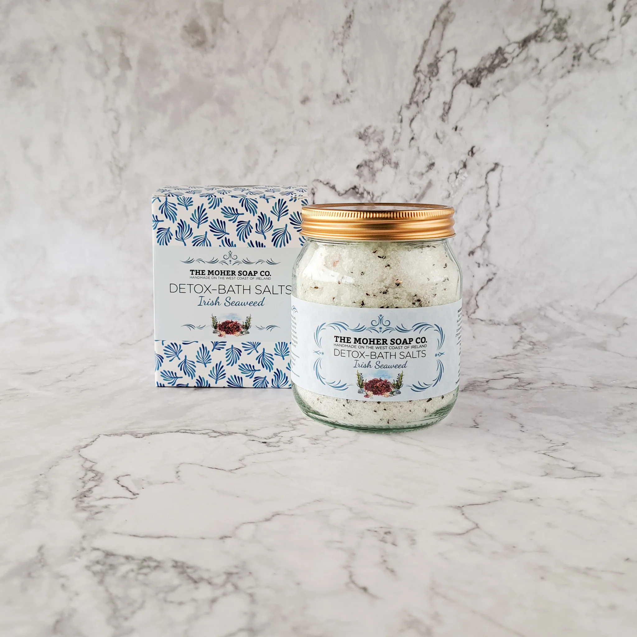 The Moher Soap Co. Irish Seaweed Detox Bath Salts 320g Jar - Image 2