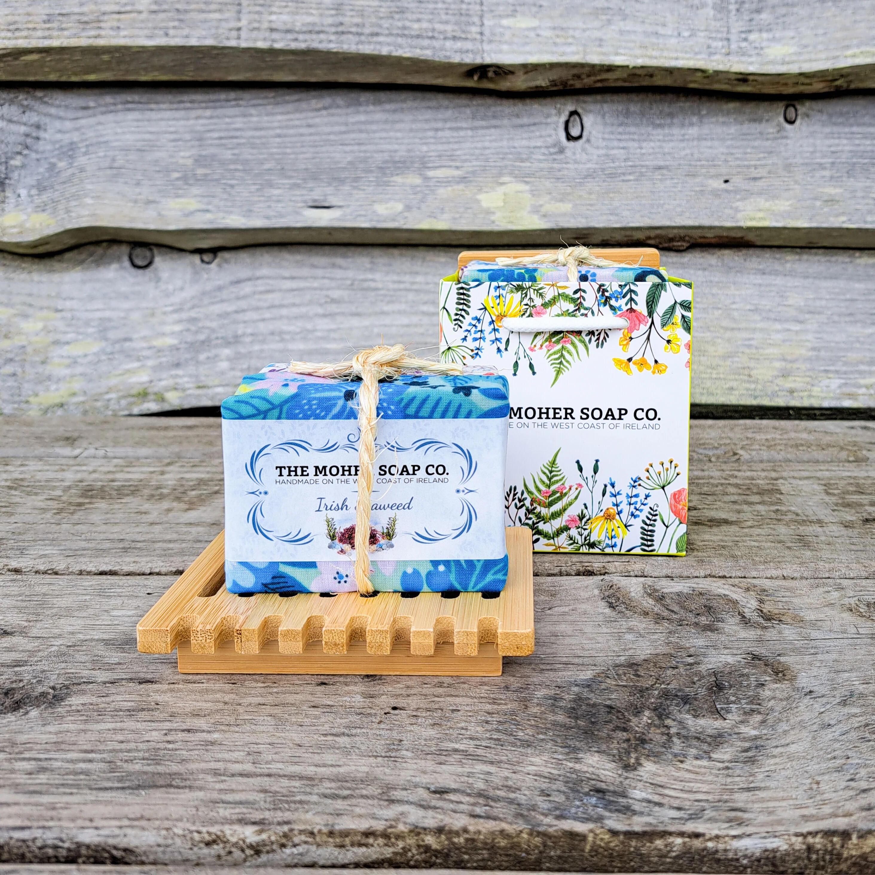 The Moher Soap Co. Lavender & Seaweed Soap Dish Set