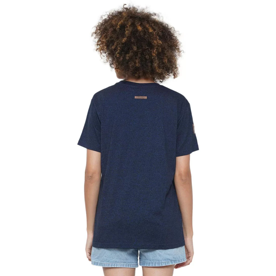 Unisex Ireland Leather Misplating T-Shirt Navy - Image 4