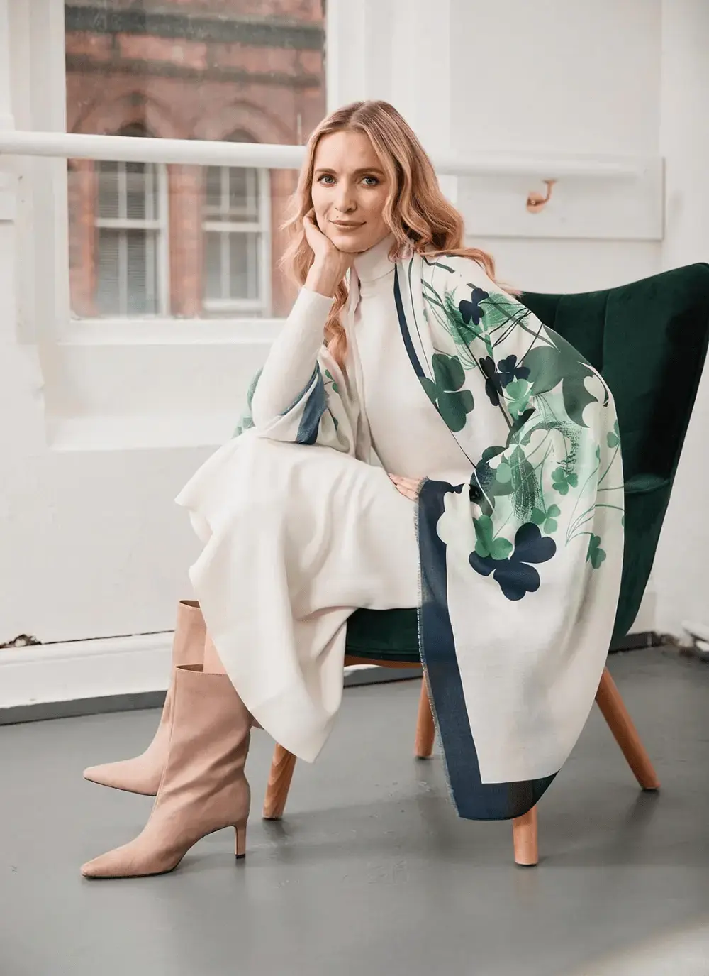 Women's Shamrock Fashion Scarf - Image 5