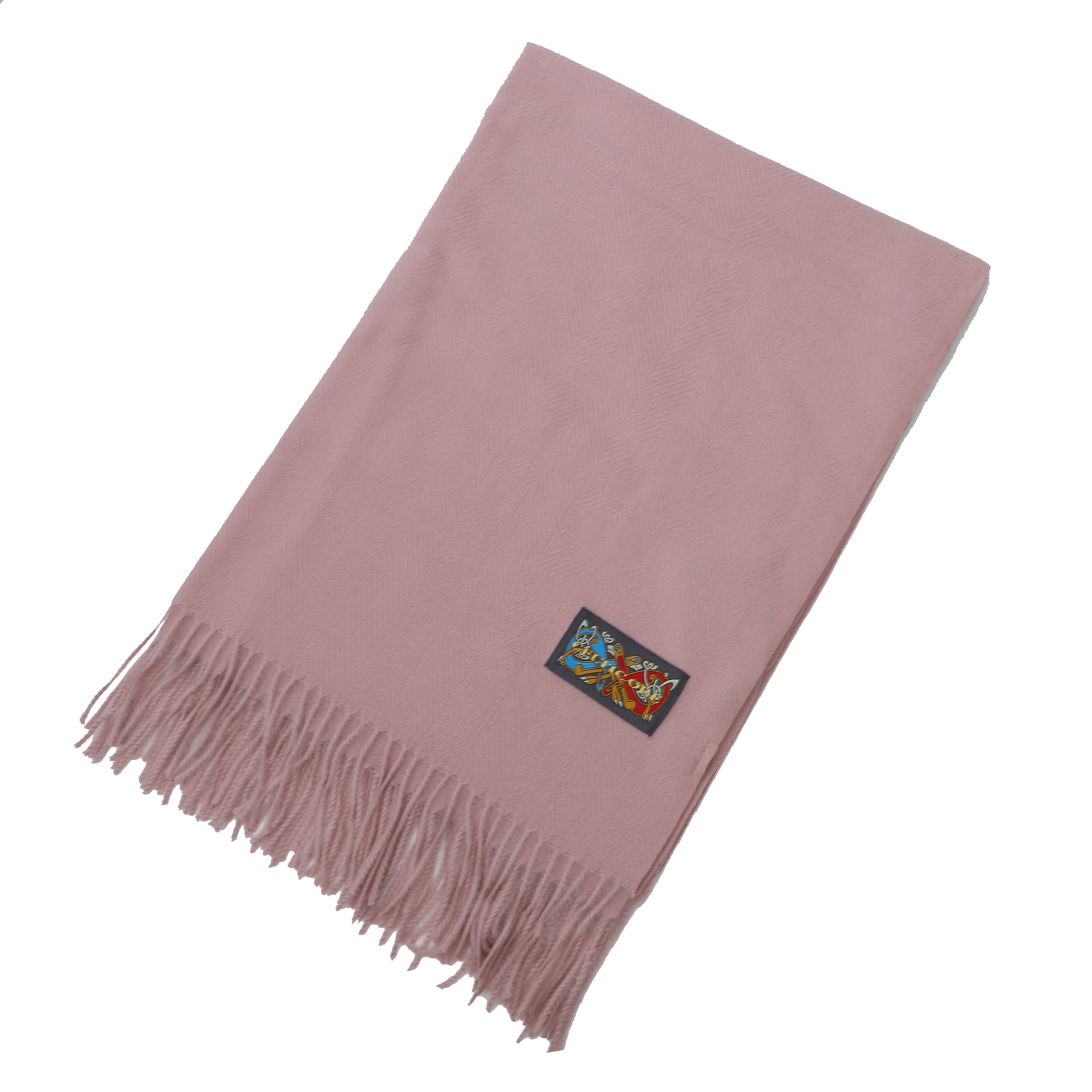 Women's Supersoft Herringbone Pink Scarf